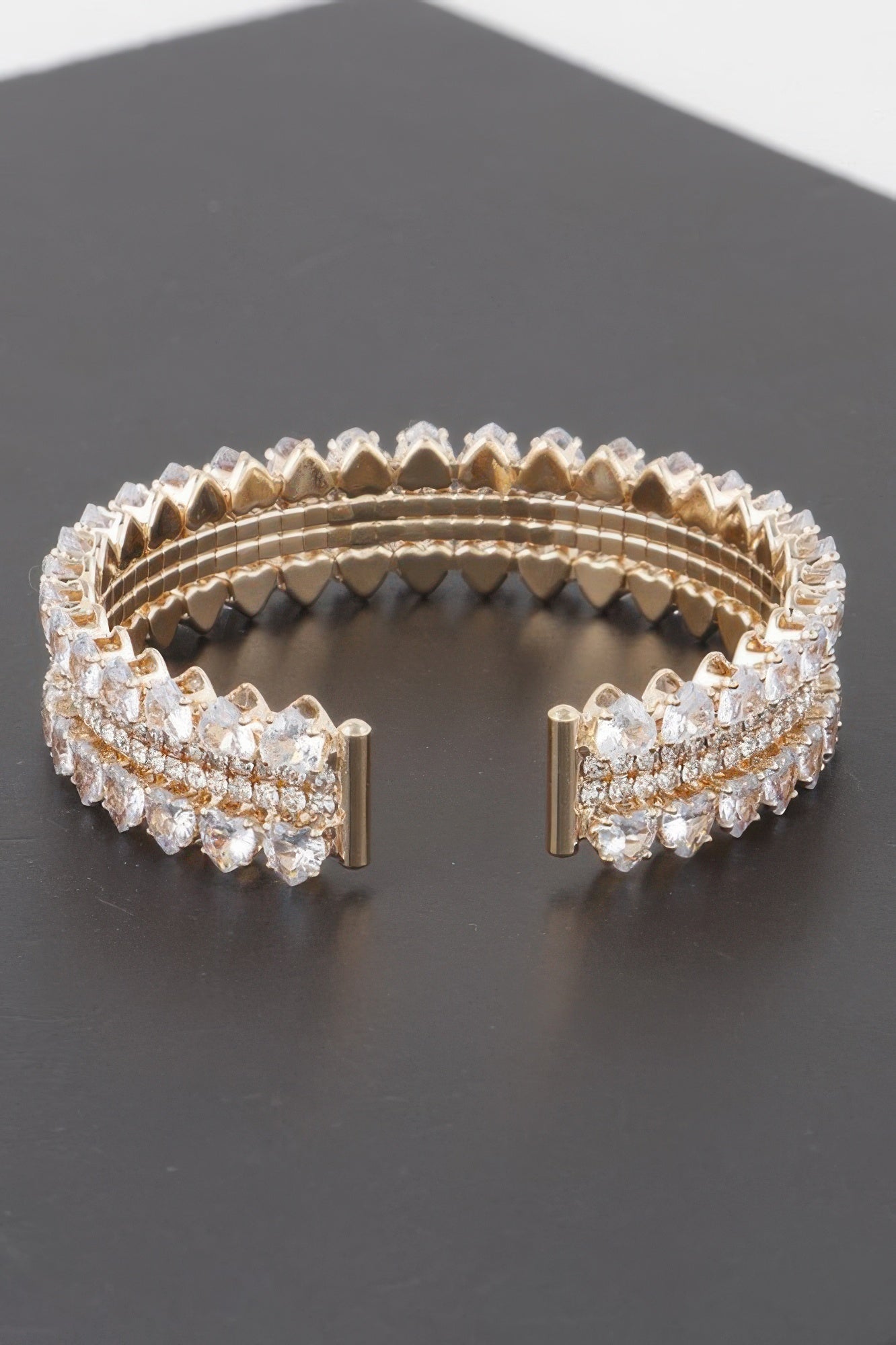 THE VESSEL Double Jeweled Cuff Bracelet: NYFW BYMANYC ® New York-1