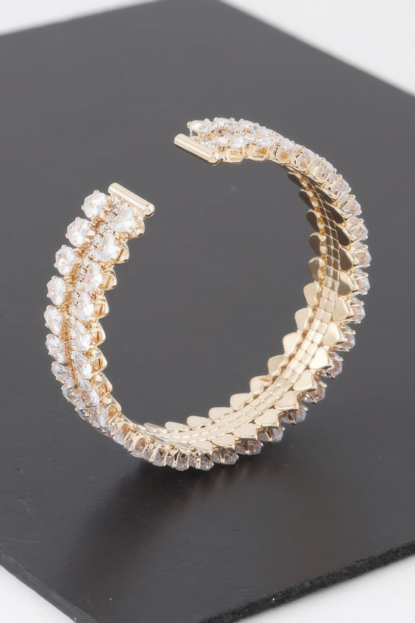 THE VESSEL Double Jeweled Cuff Bracelet: NYFW BYMANYC ® New York-2