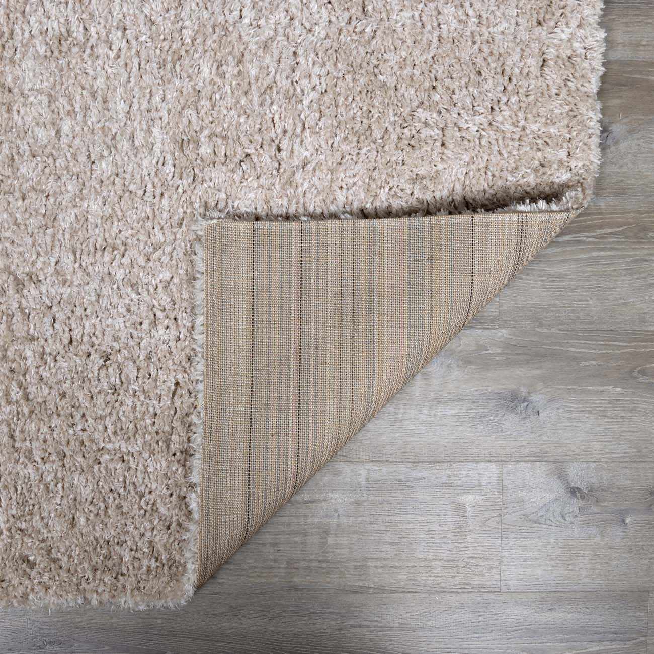 Siari Solid Oatmeal Shag Rug-4