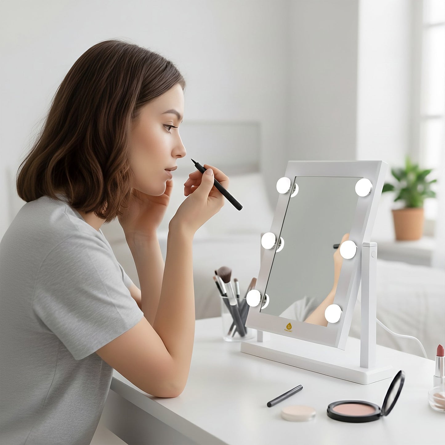 Refined Brilliance Pro 14" LED Mirror & Pursonic LED Vanity Mirror-3