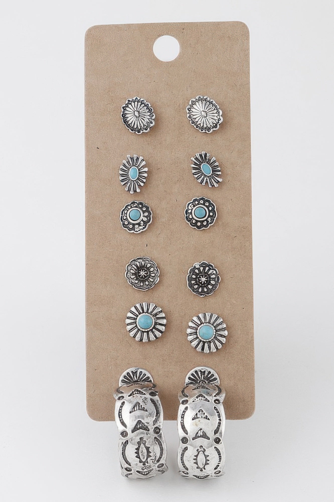 TRIBECA Antique Sun Stud Earrings Set: NYFW BYMANYC ® New York-0