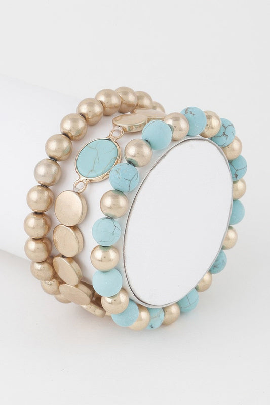 TRIBECA Multi Stone Beaded Bracelet - New Collection PARIS LE MARAIS - BYMANYC ® New York-0