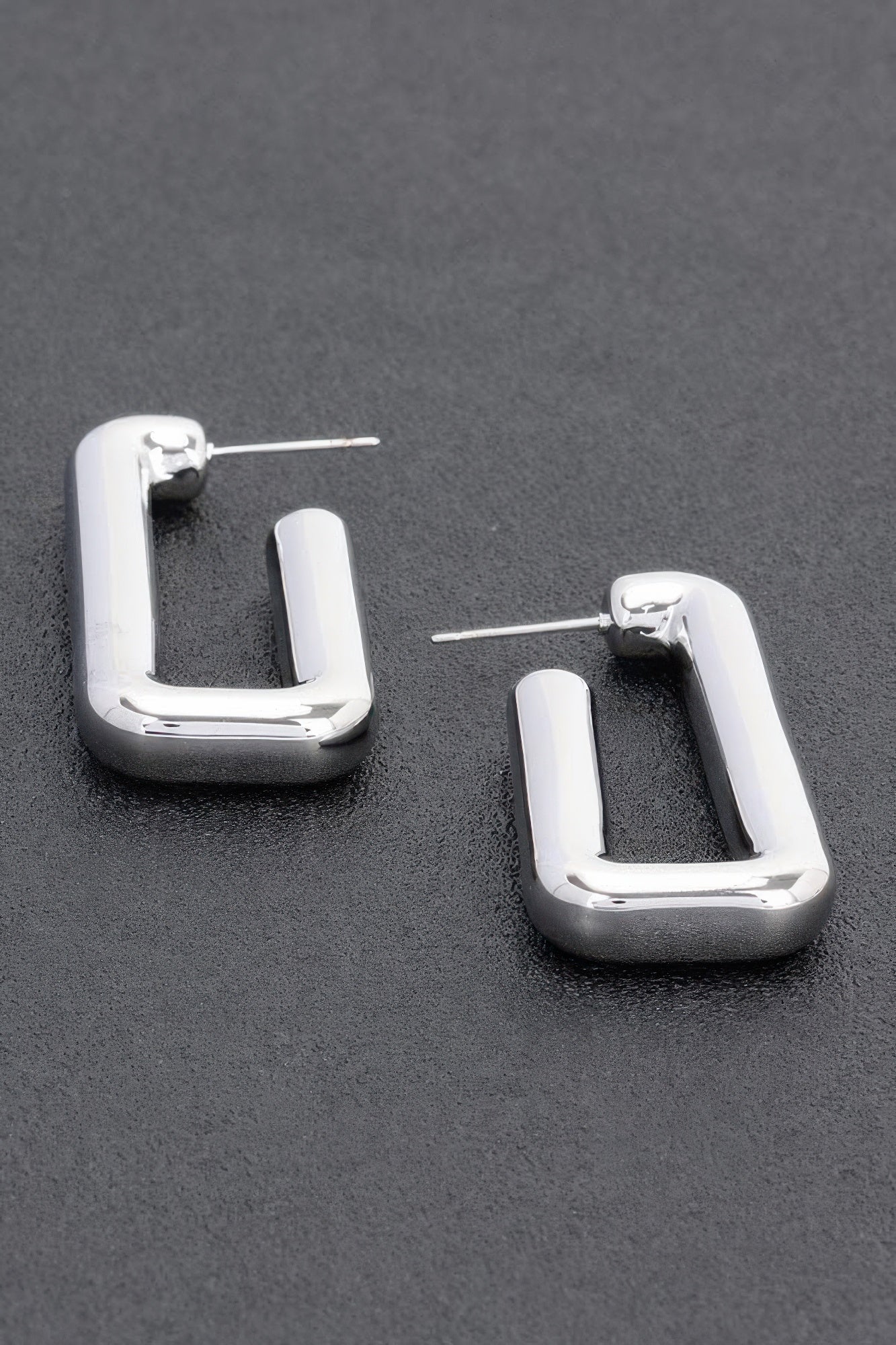 TRIBECA Square Chic Gold Dipped Hoop Earrings: NYFW BYMANYC ® New York.-2