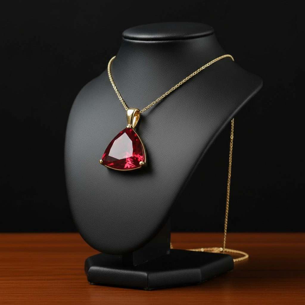 "Infinity" Trilliant Cut Large Cremation Pendant Large 15mm