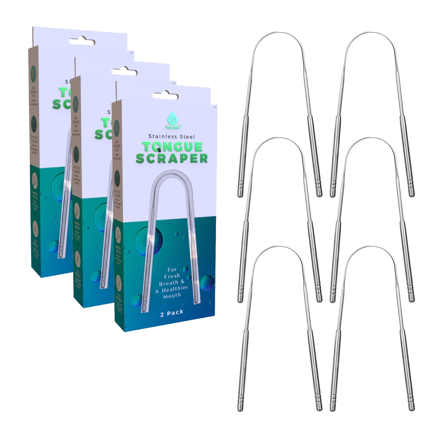 Stainless Steel Tongue Scraper – For Fresh Breath & a Healthier Mouth-3