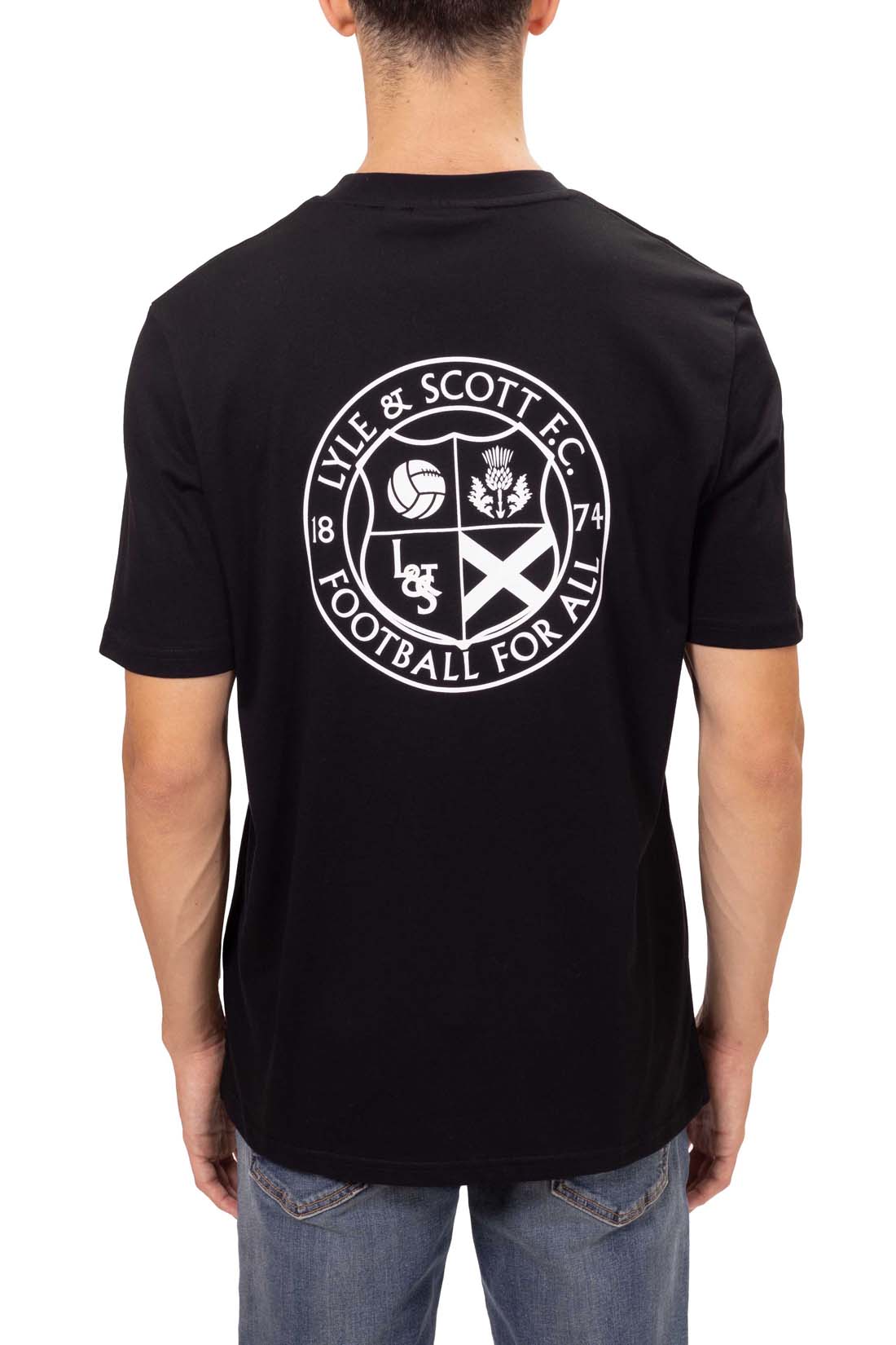 LYLE & SCOTT - Men's relaxed T-shirt with football print-2