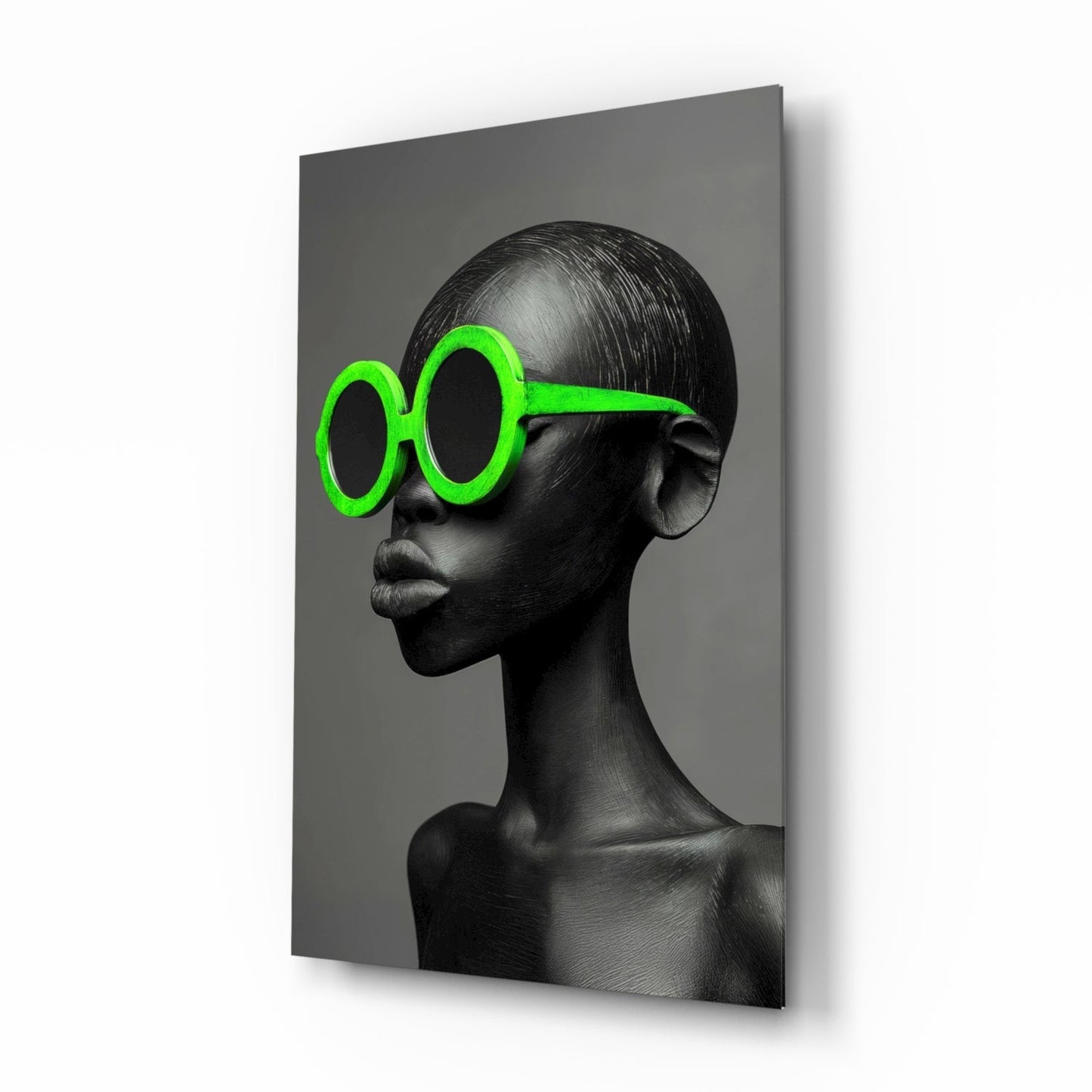 Faces of Colors Glass Wall Art || Designer Collection