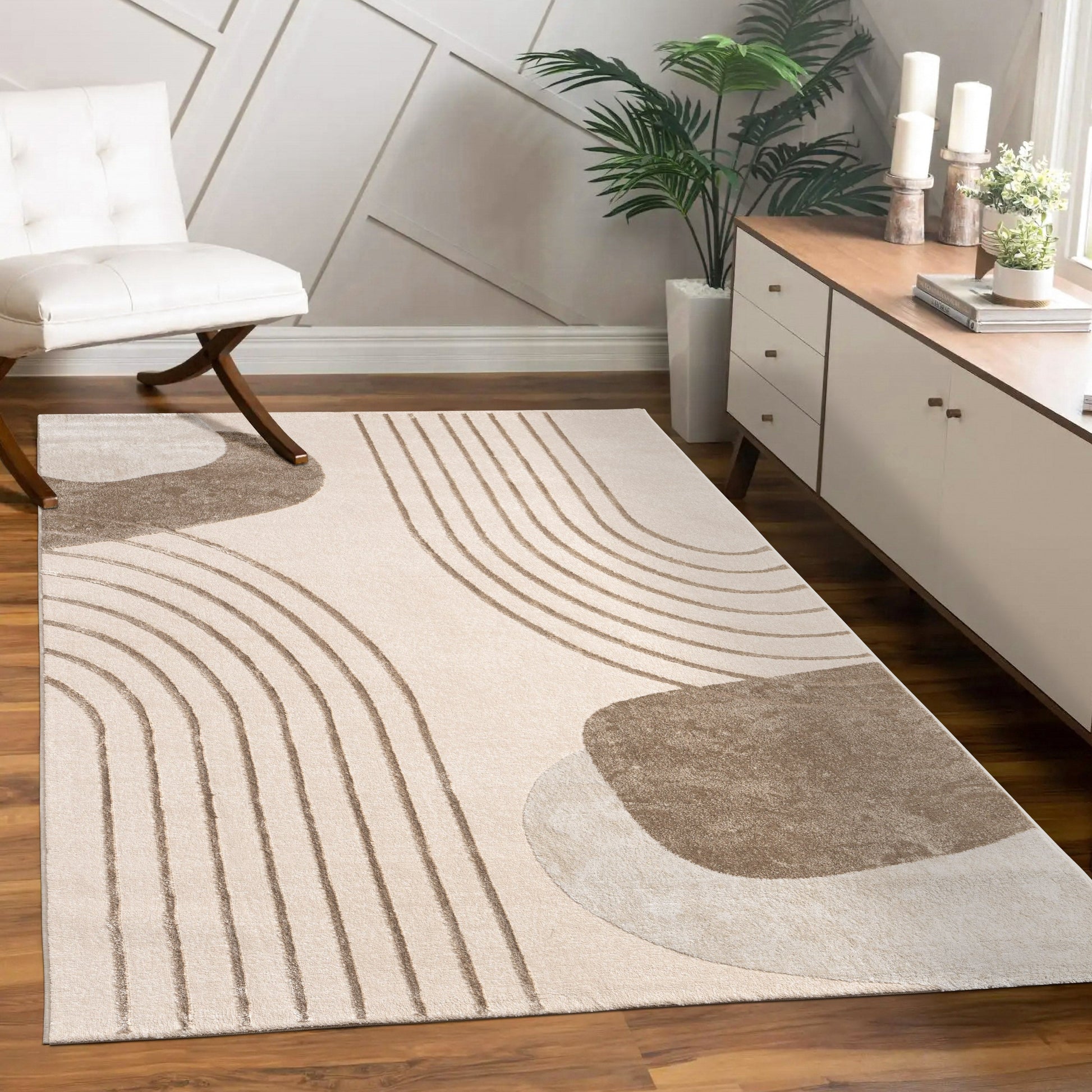 Area Rug Tuana Modern Carved Lines-0