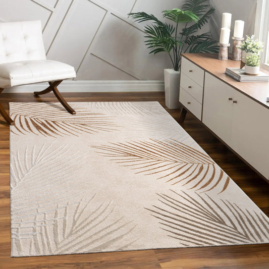 Area Rug Tuana with Elegant Palm Tree Design-0