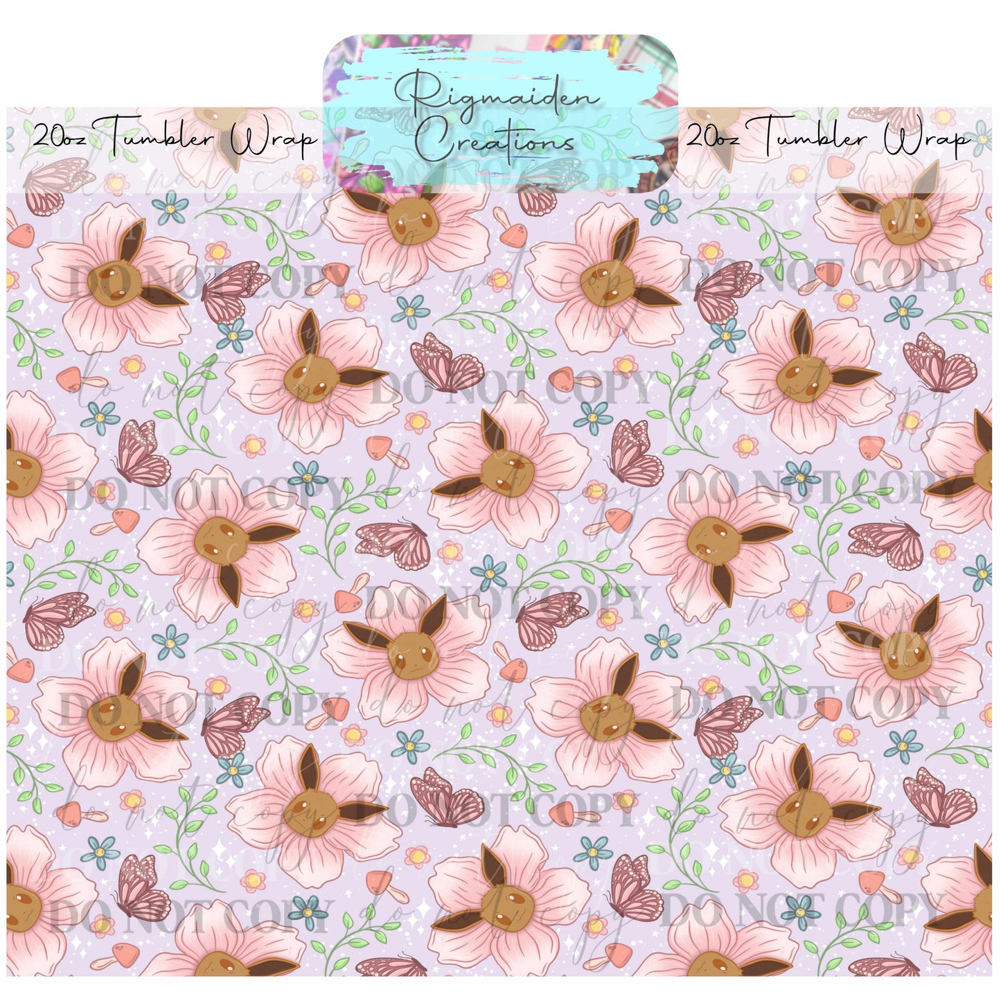 Fox-Like Critter - 20oz Tumbler Wrap {Multiple}