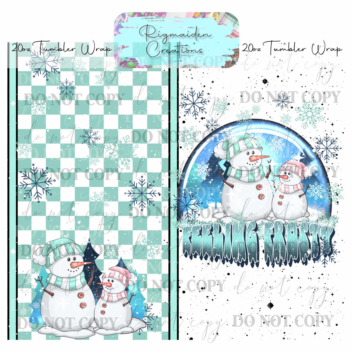 Festive Holiday Cheer - 20oz Tumbler Wrap {Multiple}