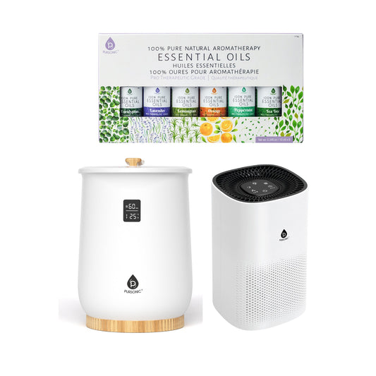 Pursonic Home Sanctuary Trio: Towel Warmer, True HEPA Air Purifier & Essential Oils-0