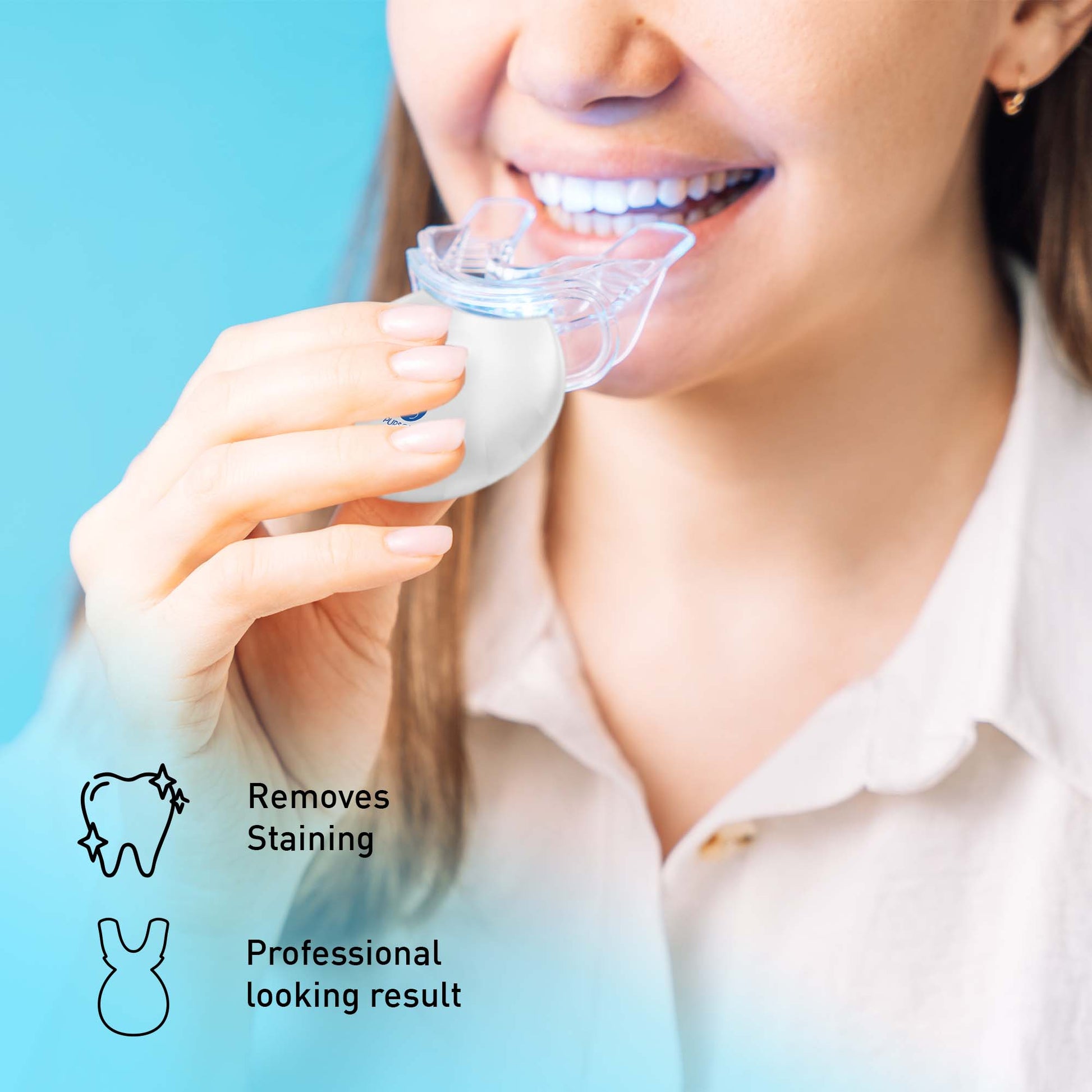 Pursonic Advanced LED Teeth Whitening Solution with Additional Syringes-1