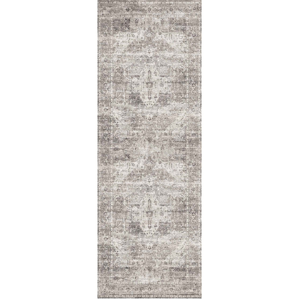 Chateau Machine Washable in Grey : Runner Rug-0