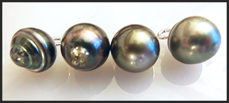 Tahitian Circle Pearl with bubble bottom- Pendant number 05-0