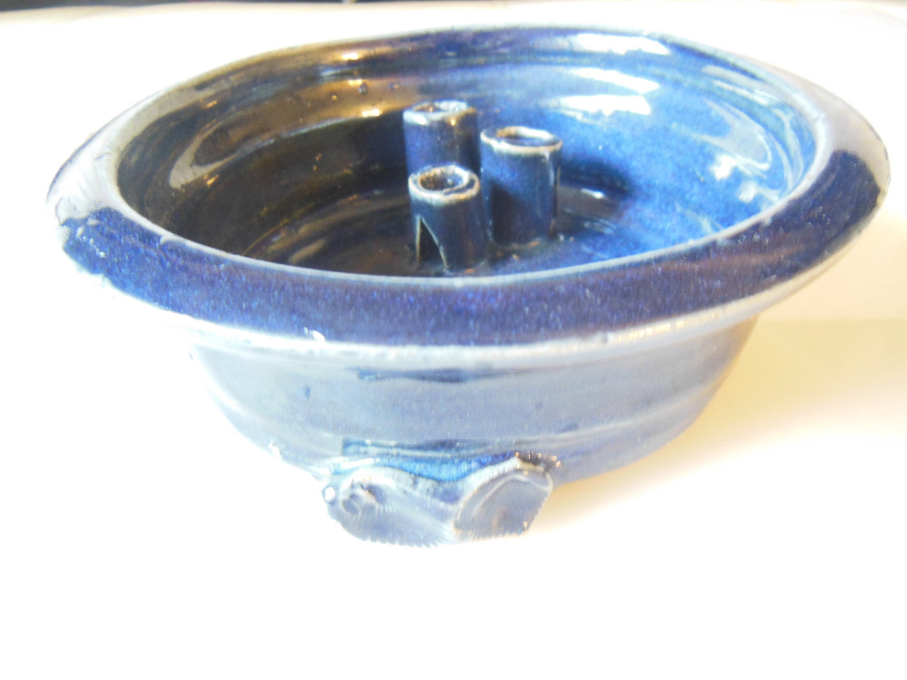 Tamara S Gordon Ceramics. Three candle holding pot - - huh?-1