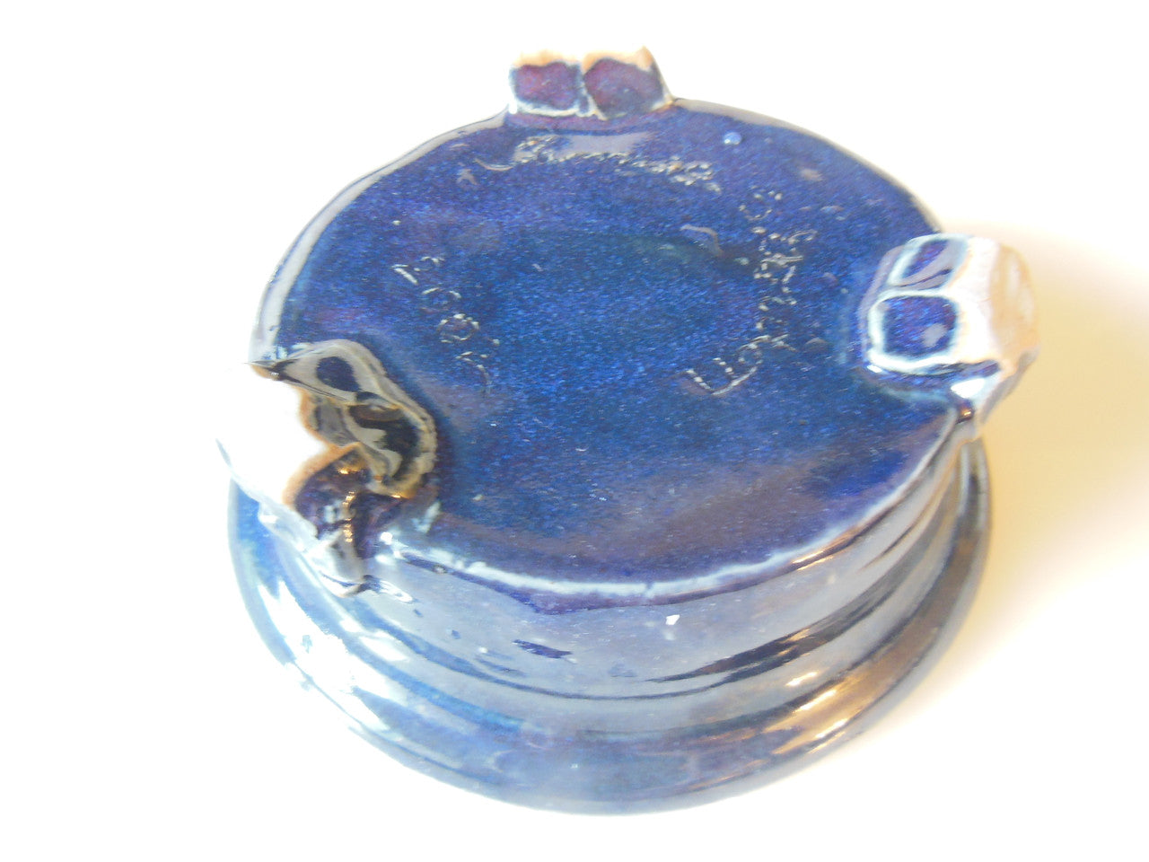 Tamara S Gordon Ceramics. Three candle holding pot - - huh?-3