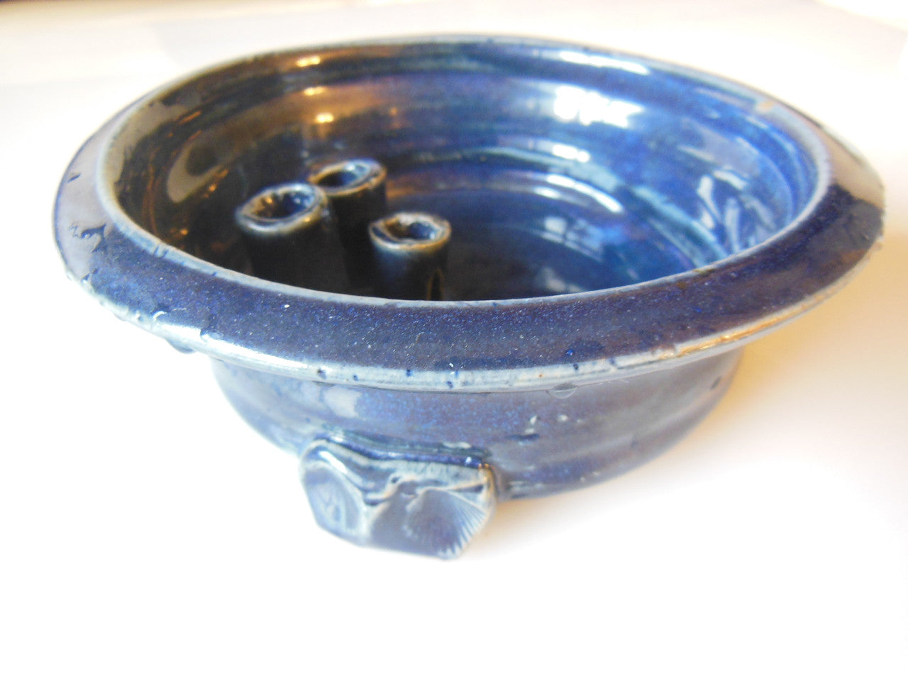 Tamara S Gordon Ceramics. Three candle holding pot - - huh?-0