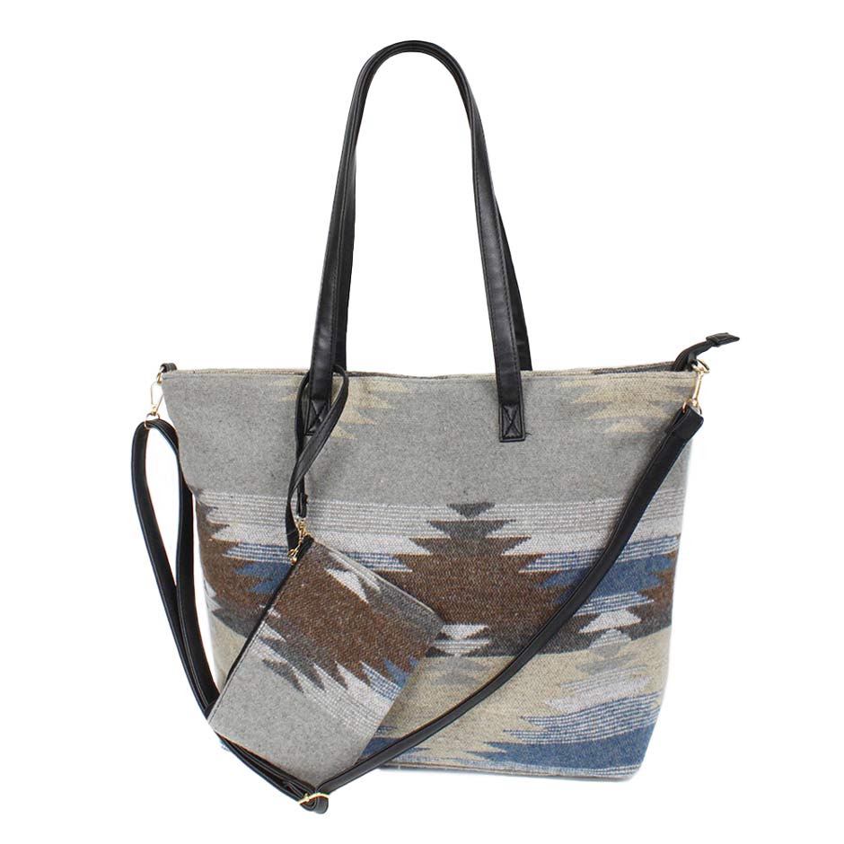 Western Weekend Tote Bag With Pouch