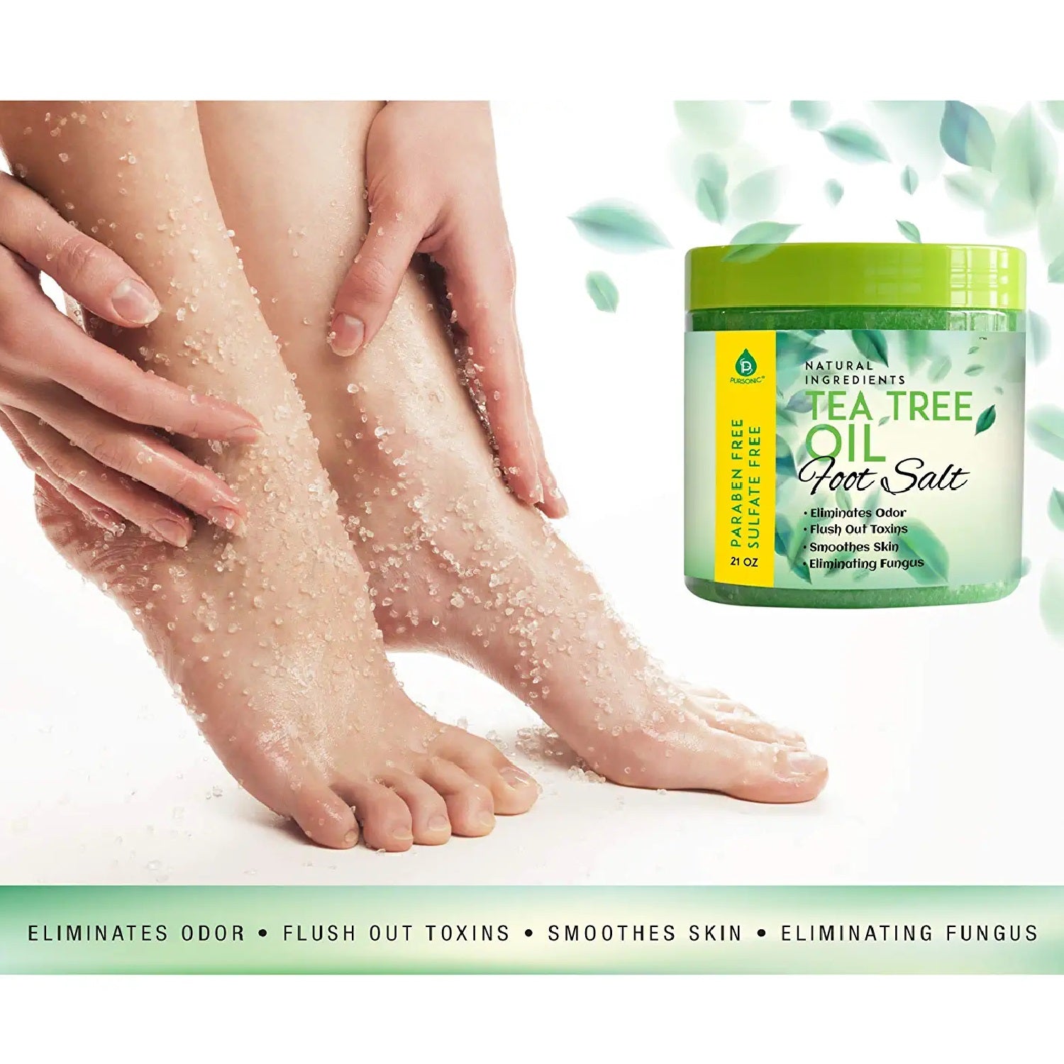 Tea Tree Oil Foot Salt 10 Oz-3
