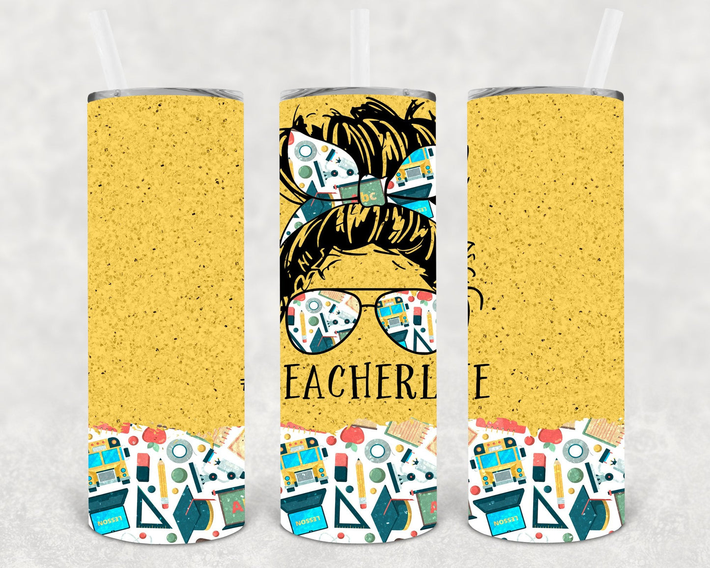 Teacher Life #teacherlife  20 oz Skinny Tumbler