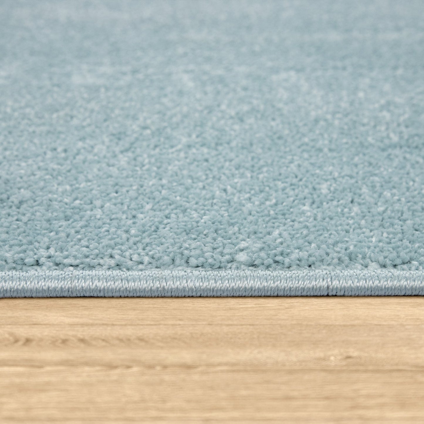Solid Flatweave Rug Porto for Living Room - Light Blue-3