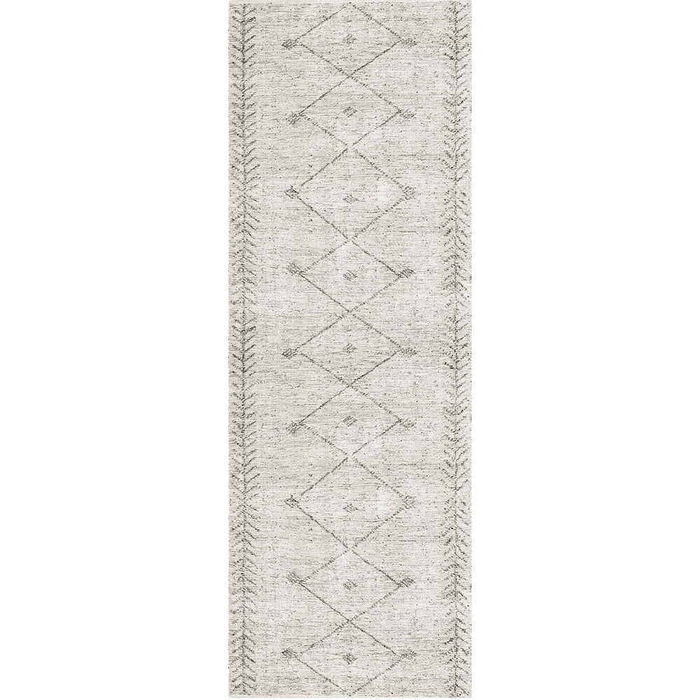Wild Congo Distressed Look in Grey : Runner Rug-0