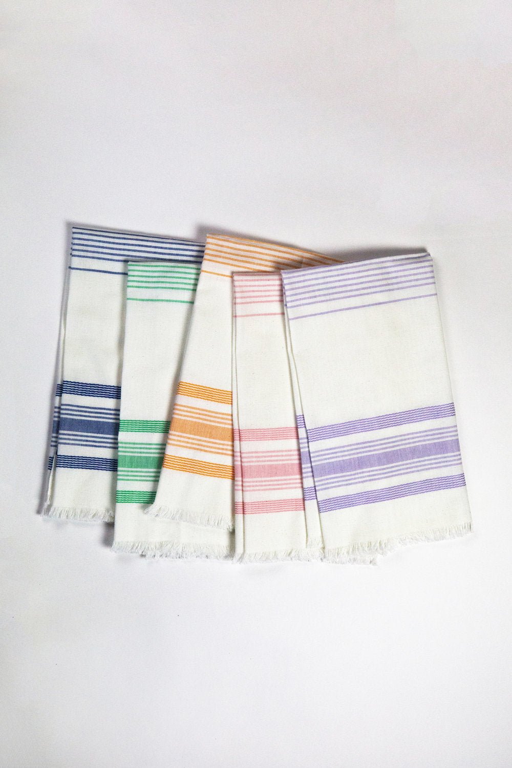 White &amp; Orange Kitchen Towel