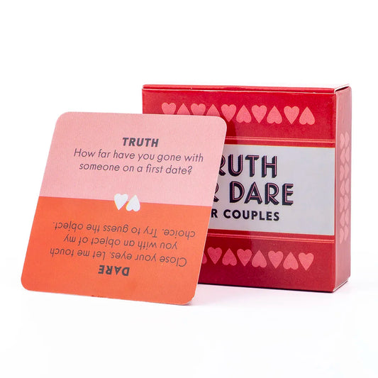 Card game set with 'Truth' and 'Dare' cards on a white background