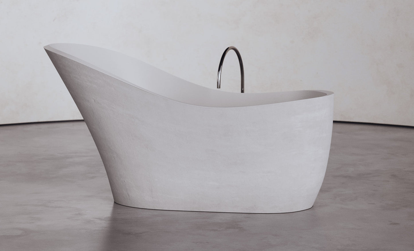 Freestanding Slipper shape bathtub