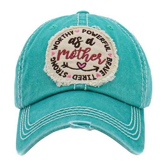 As A Mother Message Vintage Baseball Cap