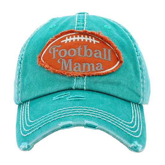 Football Mama Vintage Baseball Cap