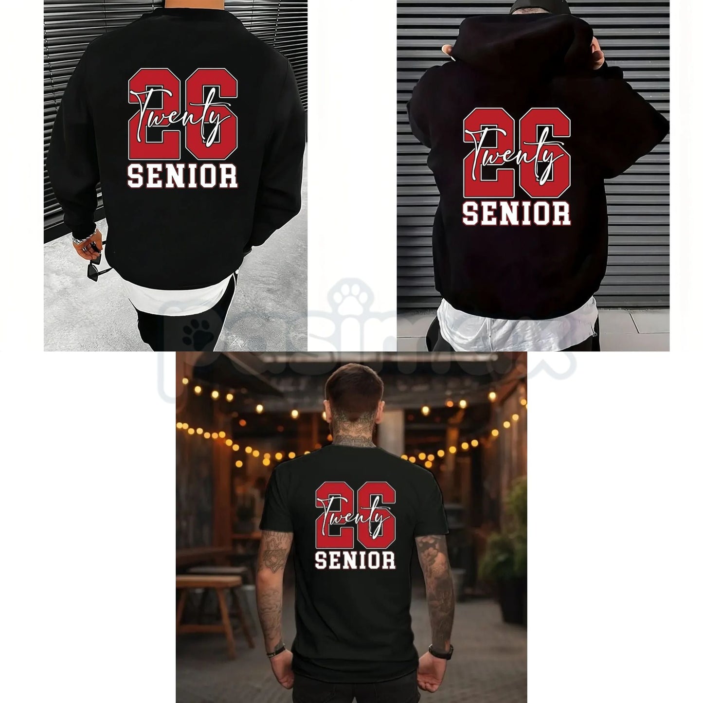 Twenty 26 Senior Hoodie – Class of 2026 Graduation Sweatshirt & T-Shirt, Senior Year Game Day Fit
