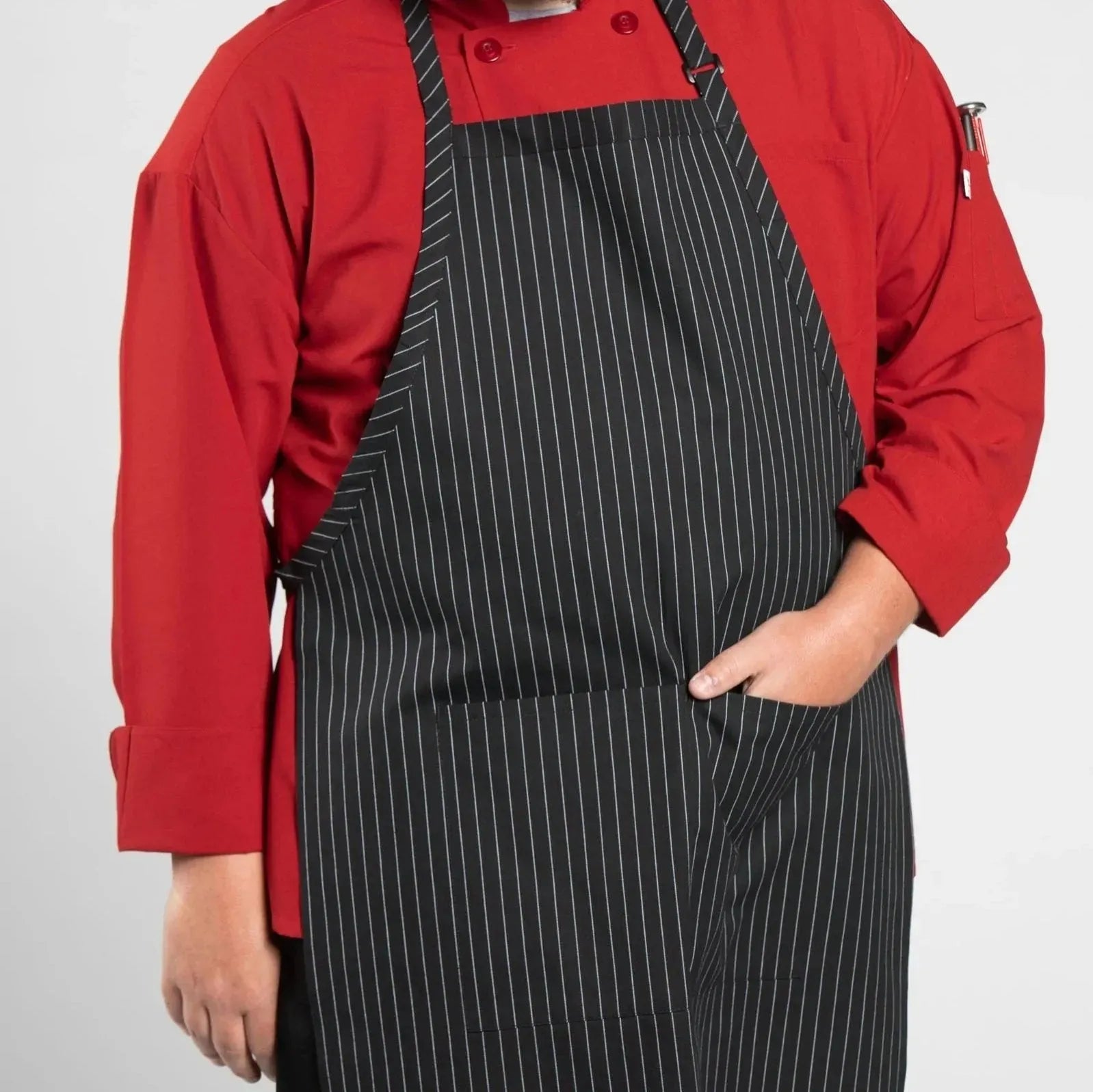 Twill Cotton Blend Adjustable Butcher Aprons-5