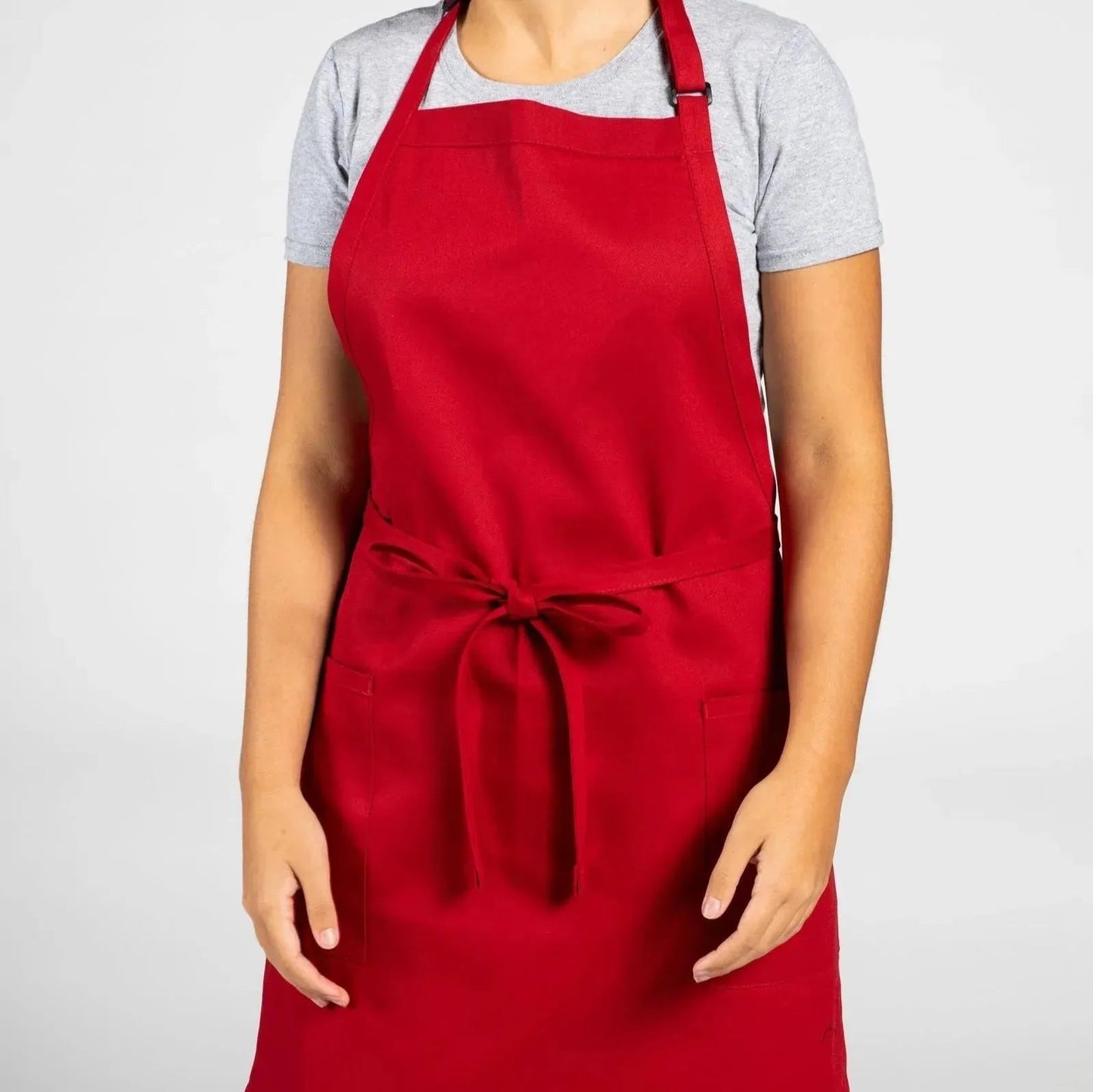 Twill Cotton Blend Adjustable Butcher Aprons-11
