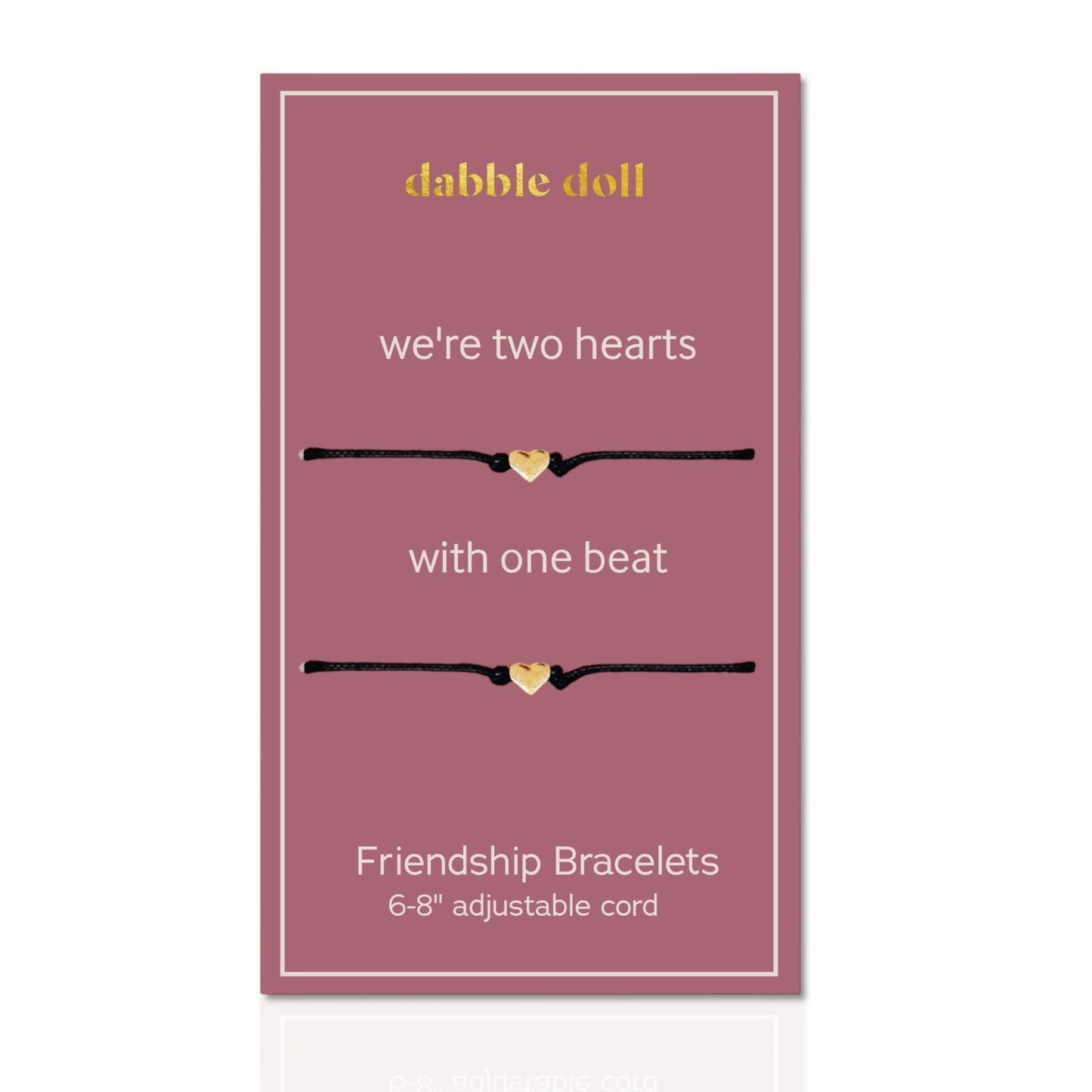 Friendship Bracelet - Two Hearts One Beat