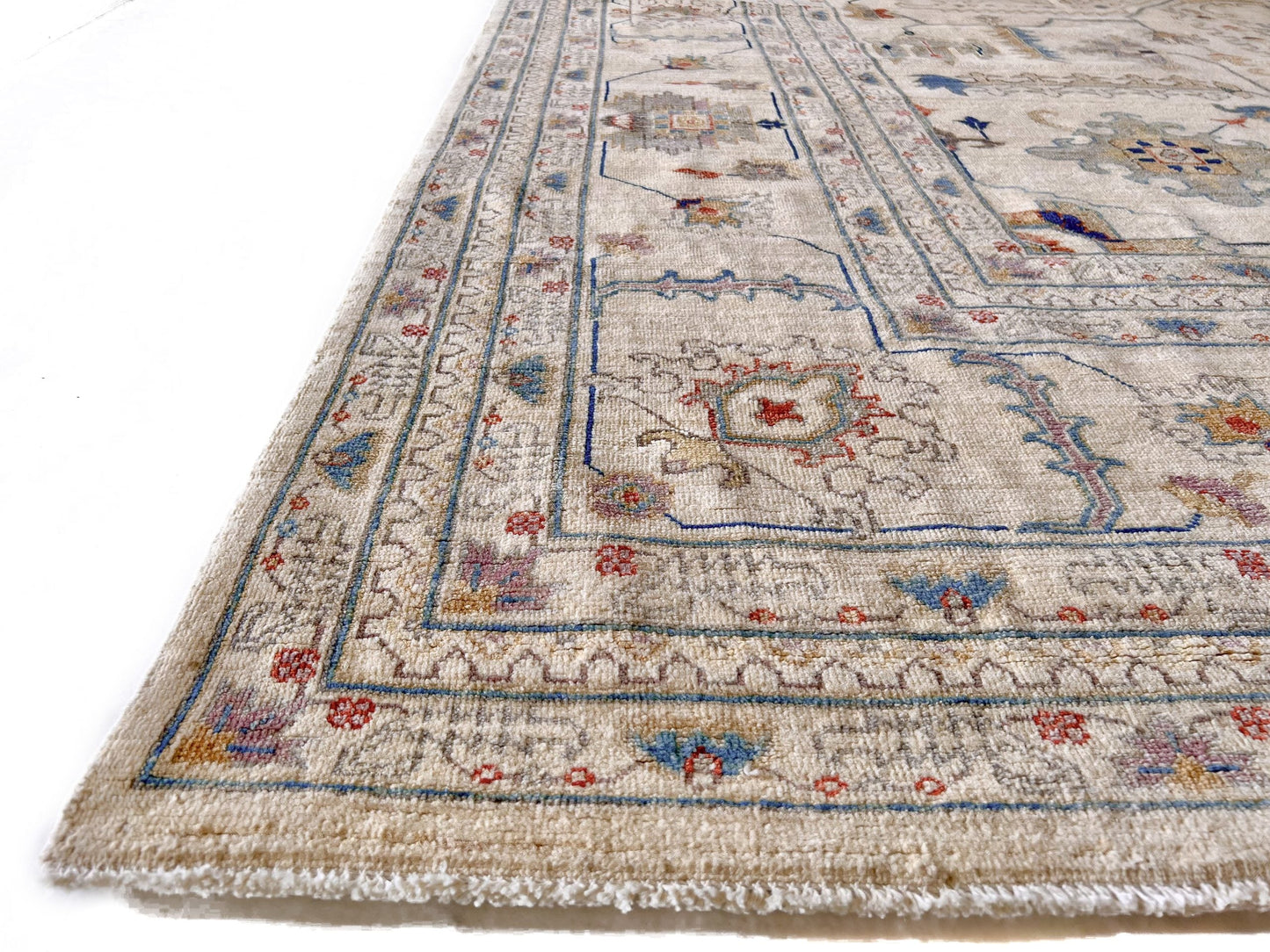 Afgahn Oushak (9'10"x14'00") ivory-2