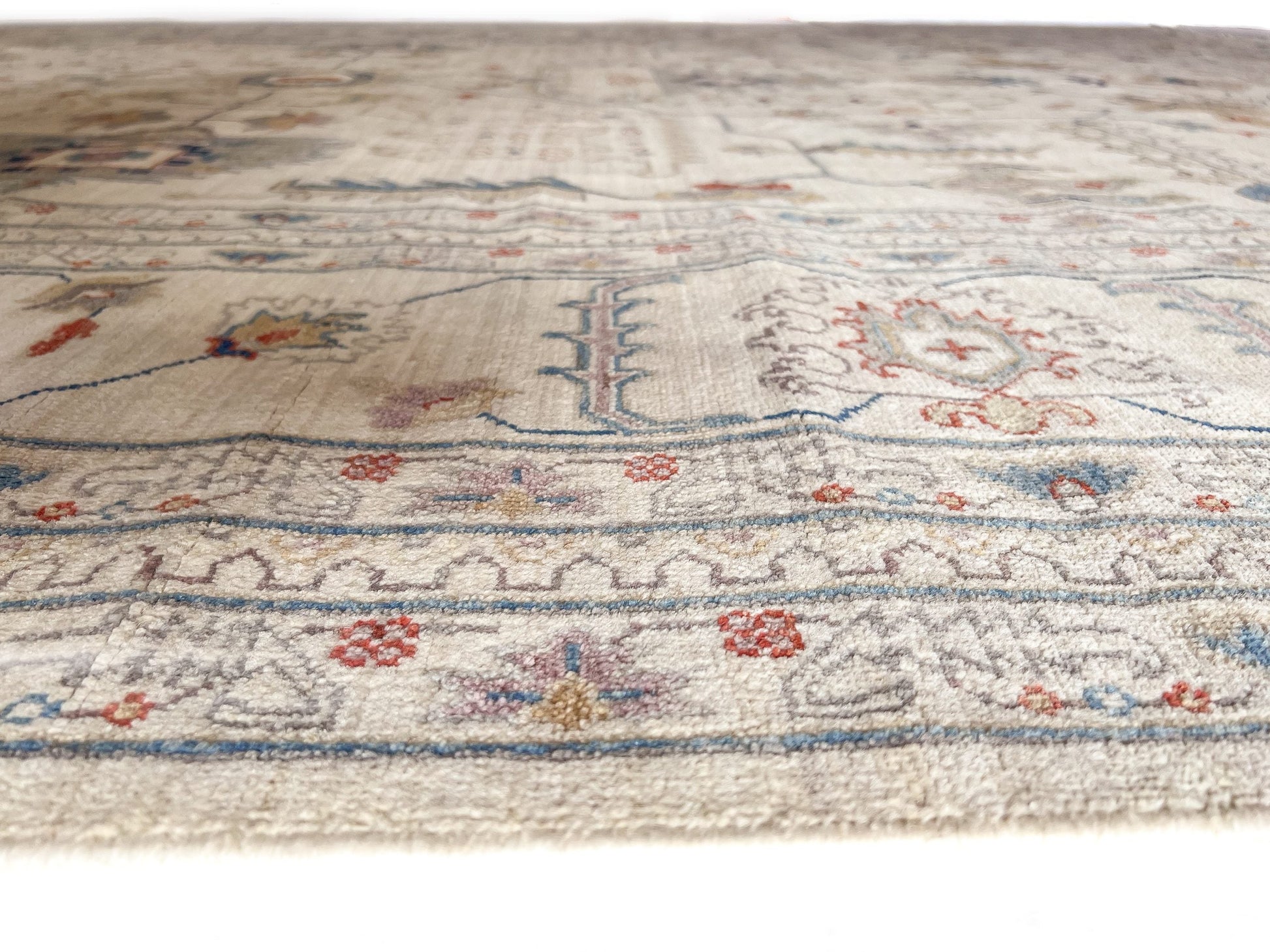 Afgahn Oushak (9'10"x14'00") ivory-3
