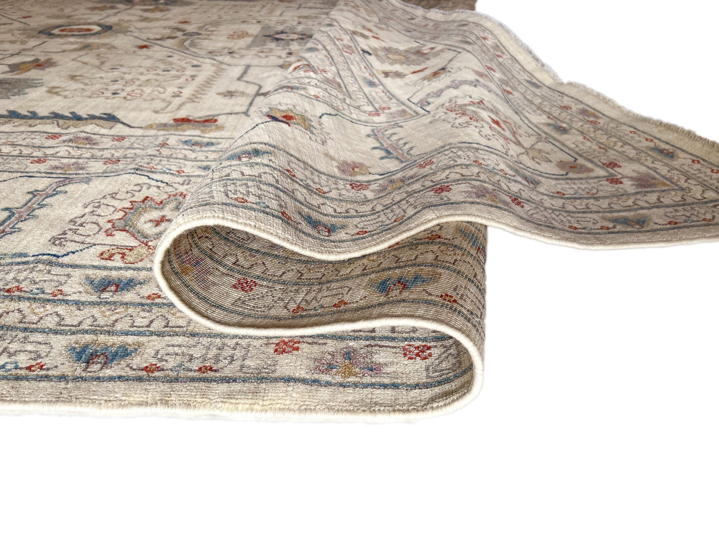 Afgahn Oushak (9'10"x14'00") ivory-4