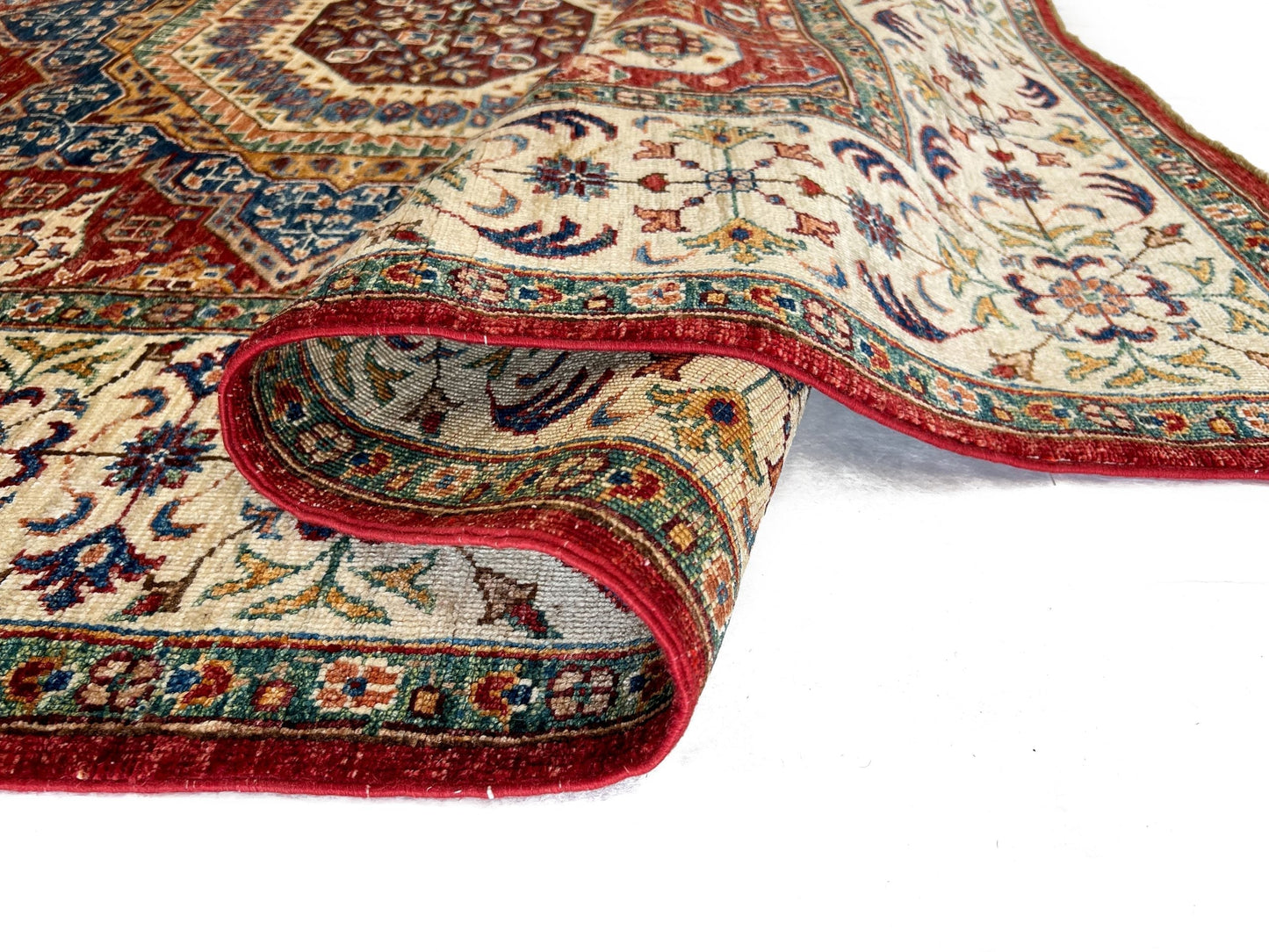 Mamluk (5'10"x8'02") red/ivory-4