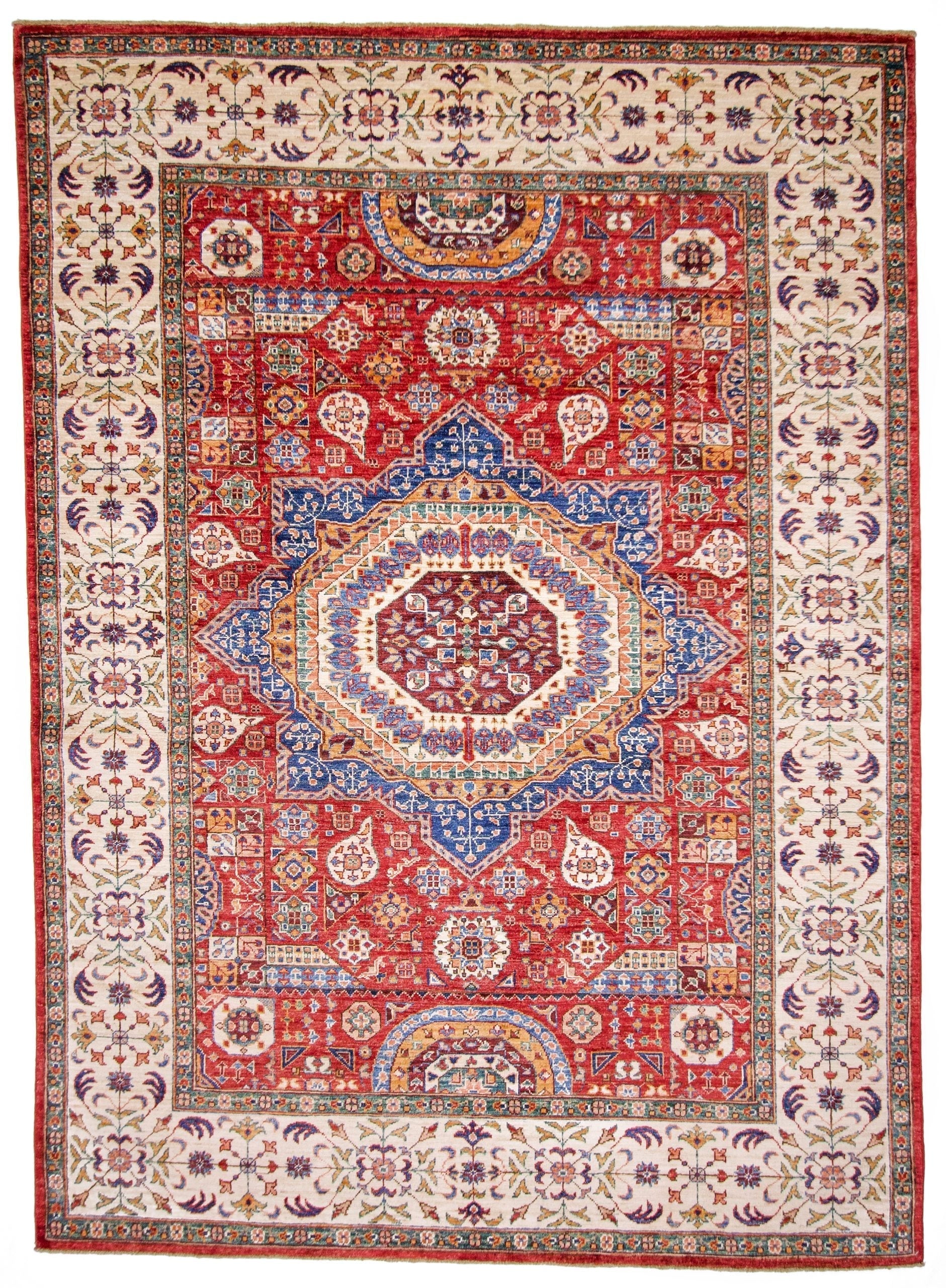 Mamluk (5'10"x8'02") red/ivory-0
