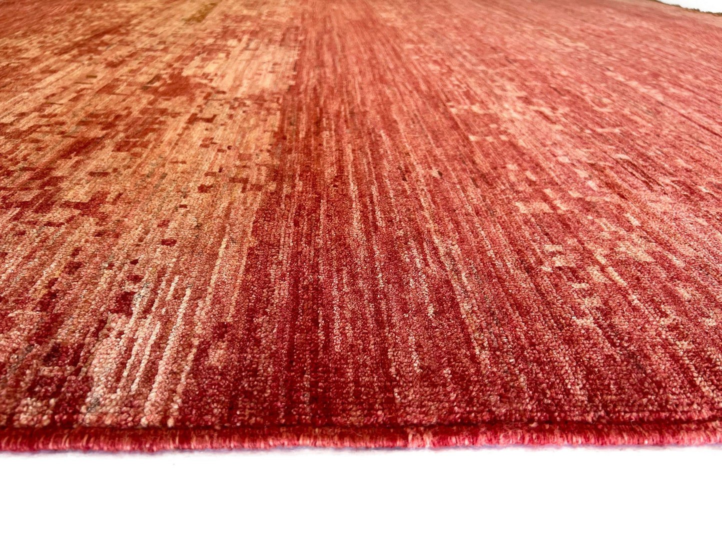 Modern Afghan Gabbeh (9'01"x11'10") coral-4