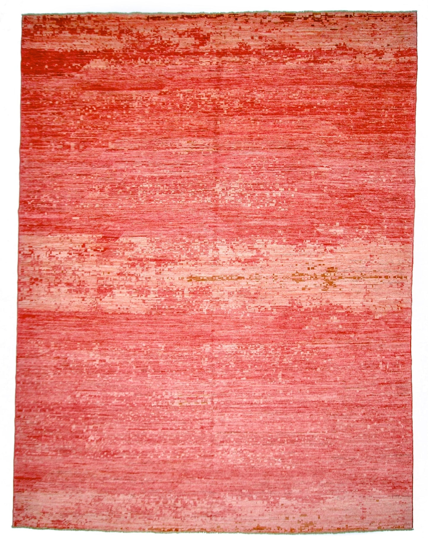 Modern Afghan Gabbeh (9'01"x11'10") coral-0