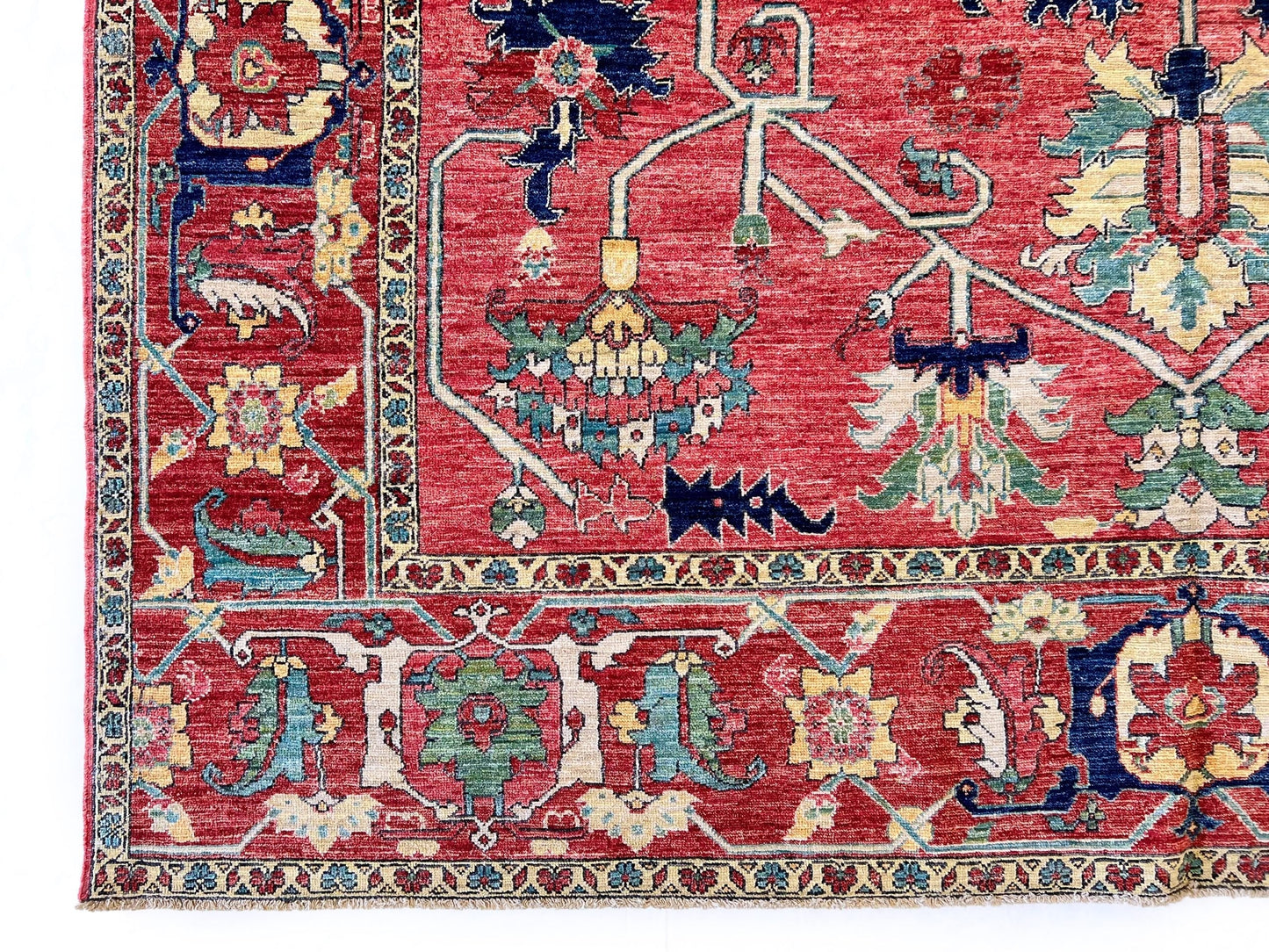 Afghan Heriz (8'00"x10'00") lt.red/red-1