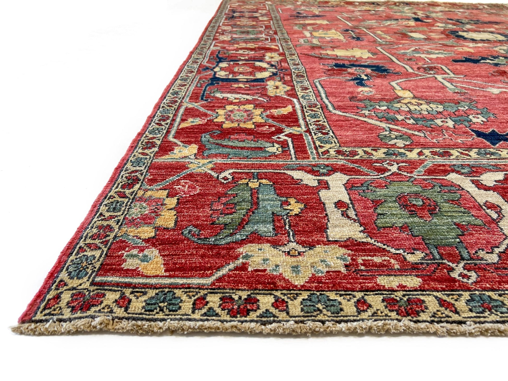 Afghan Heriz (8'00"x10'00") lt.red/red-2