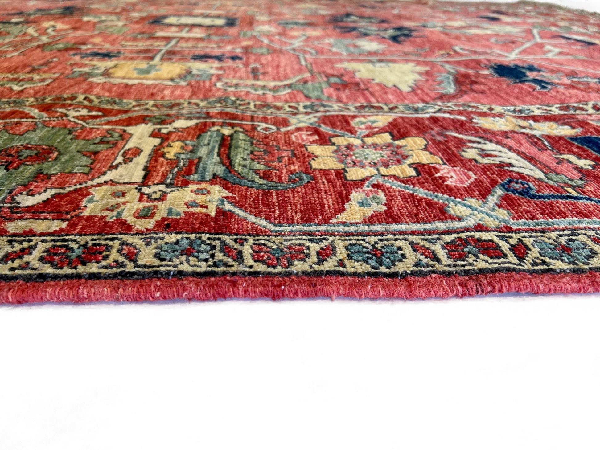 Afghan Heriz (8'00"x10'00") lt.red/red-3