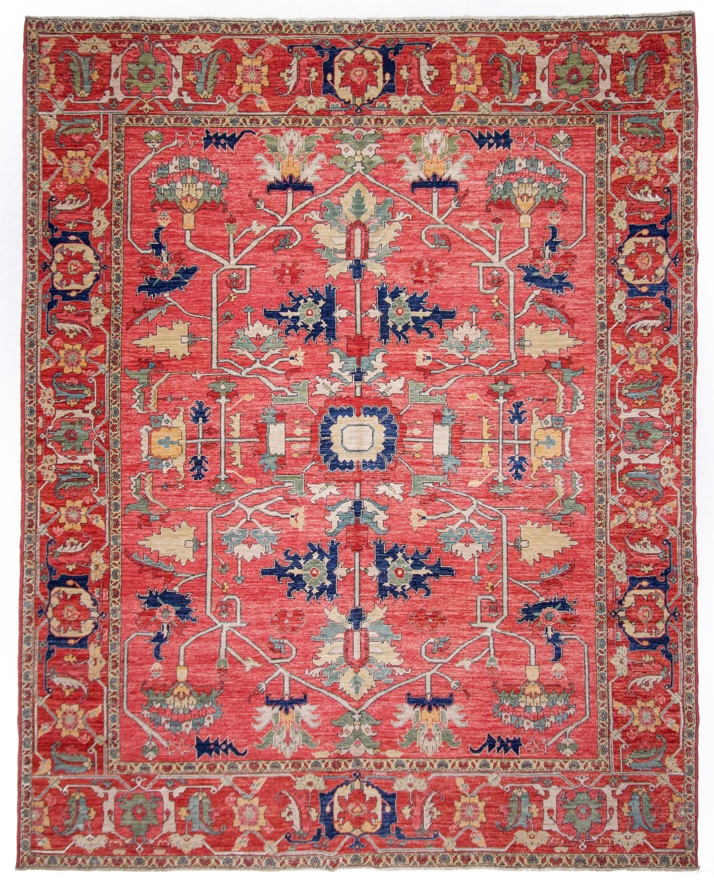 Afghan Heriz (8'00"x10'00") lt.red/red-0