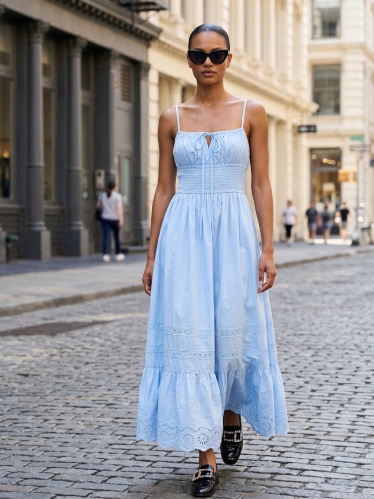 UPPER EAST SIDE Women's Sky Blue Dress Prêt-à-Porter BYMANYC ® NY-1