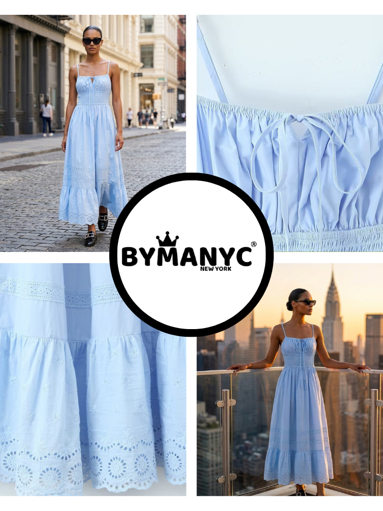 UPPER EAST SIDE Women's Sky Blue Dress Prêt-à-Porter BYMANYC ® NY-2