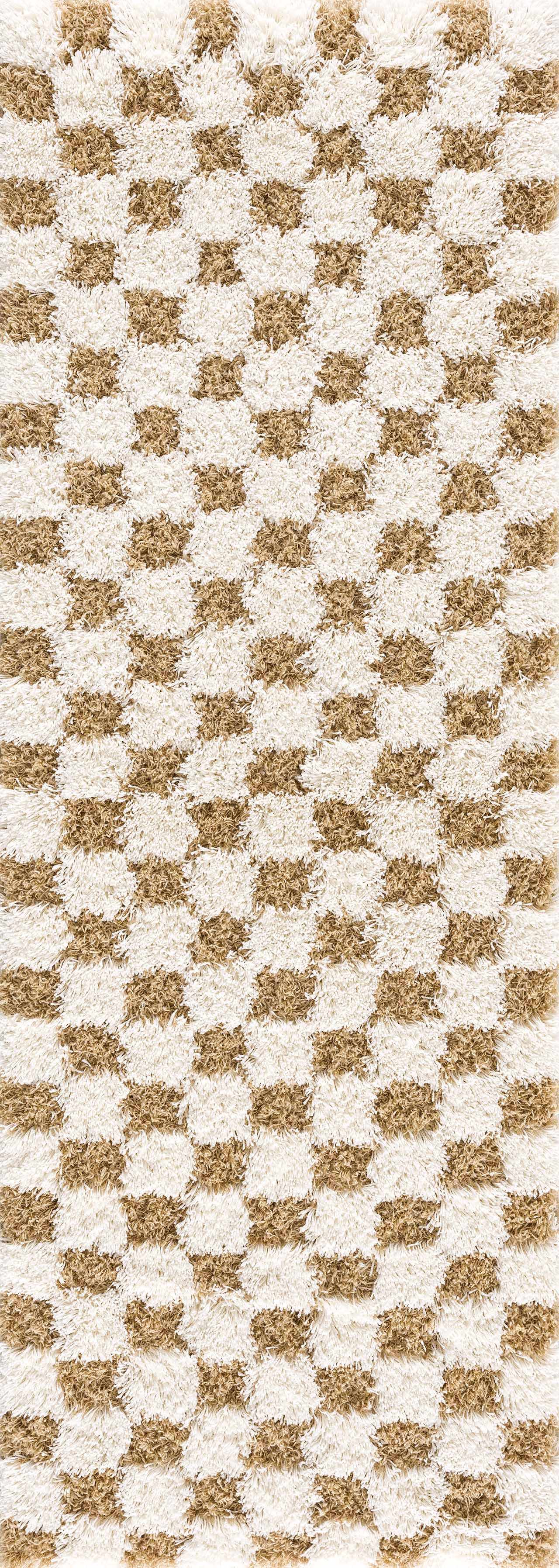 Atira Mustard Checkered Area Rug-7